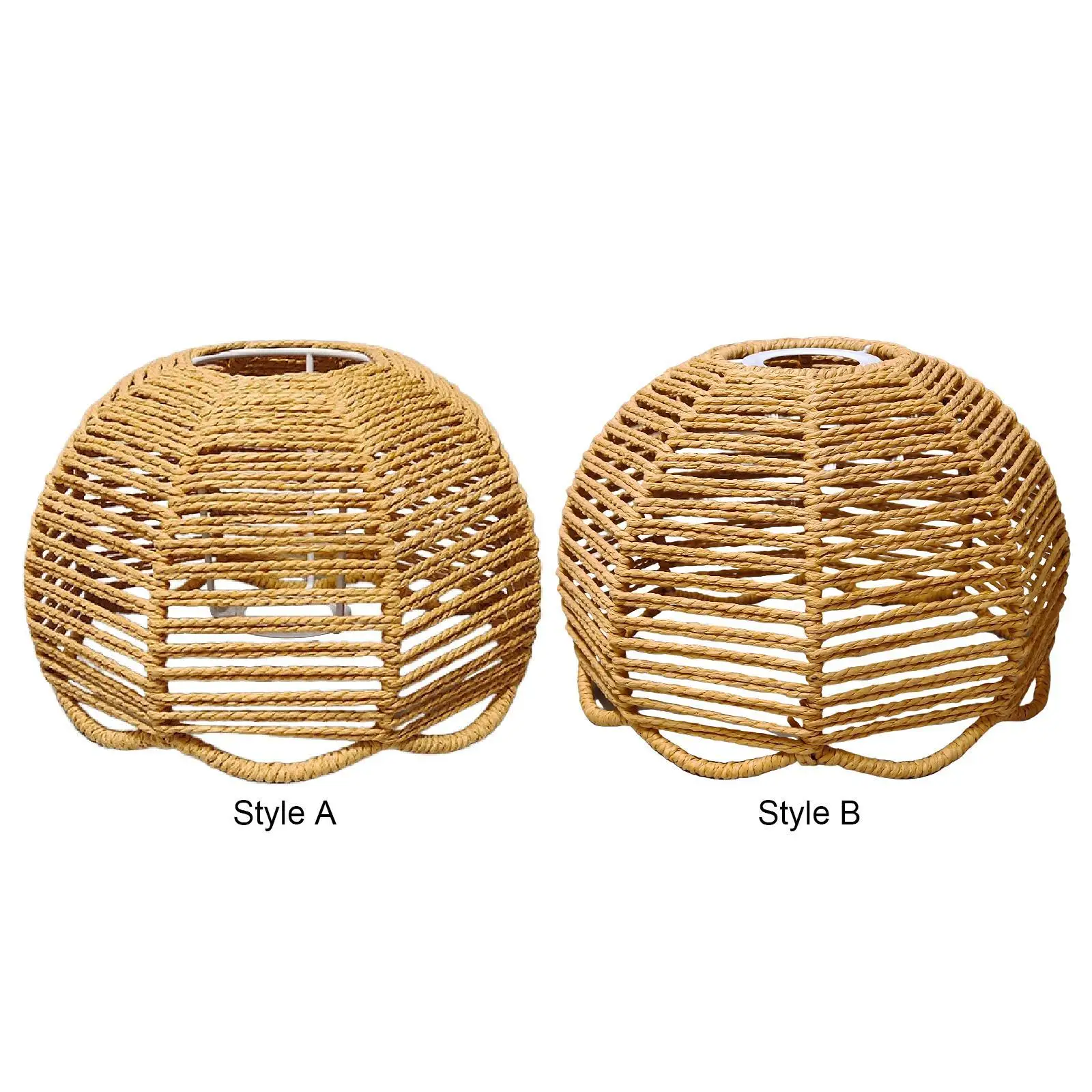 

Бумажный веревочный абажур для отеля, простой в установке, заменяет крышку лампы для домашнего декора для прихожей, прачечной, чайного домика, фермерского дома E27