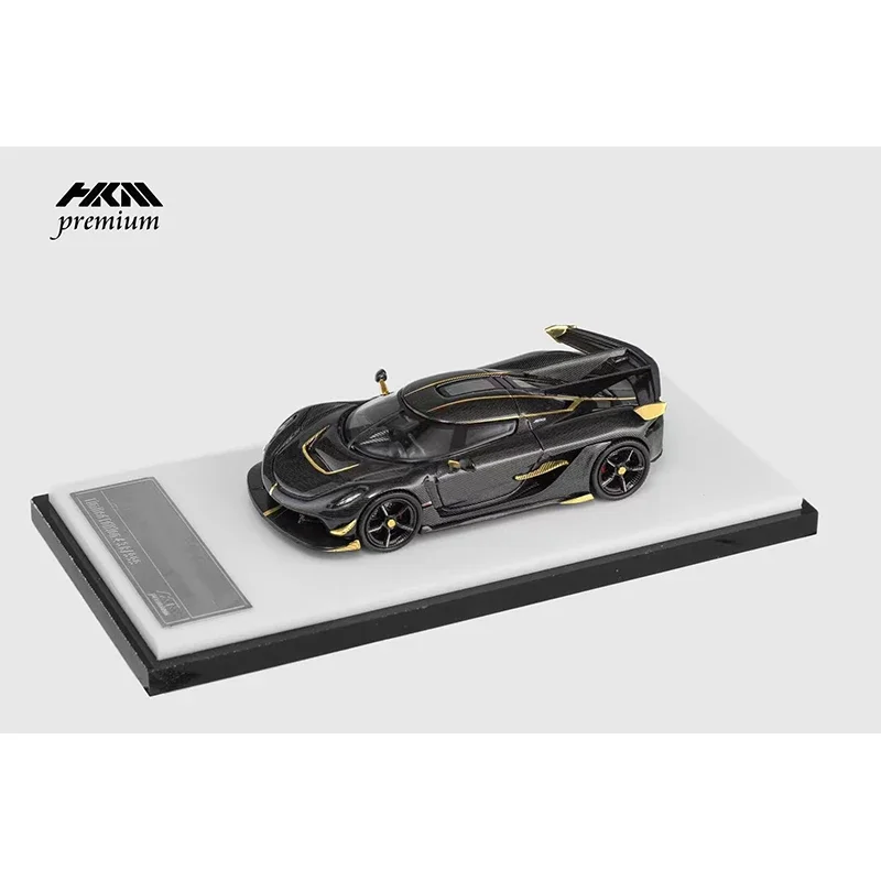 **Pre Sale** HKM 1:64 Jesko Attack Premium Glacier Silver Blue Carbon Gold Diecast Diorama Car Model Collection Miniature Toys