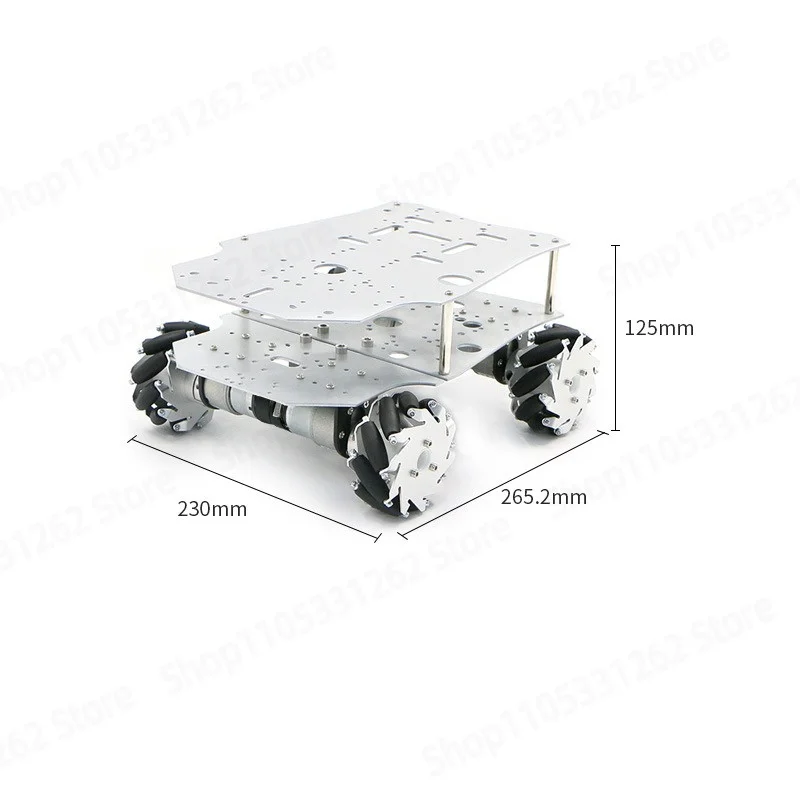 Industrial High Precision R3 Mecanum Wheel 4WD Smart Robot Chassis Compatible with Multiple Mainboards DIY Car