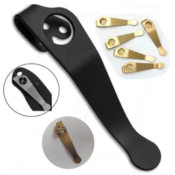 Titanium Alloy Knife Deep Carry Pocket Clip Back Clamp for Spyderco C81 Paramilitary 2 C11 Delica C223 Para 3 C10 Endura Manix