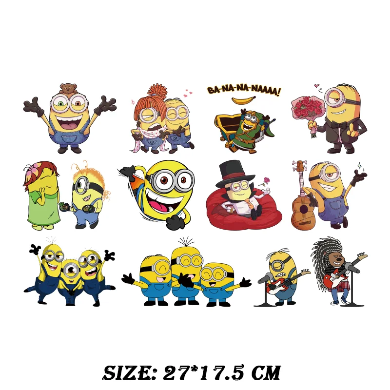 Nuovi Minions spregevole Me simpatici adesivi per trasferimenti di calore per toppe per abbigliamento abbigliamento adesivo termico modello in