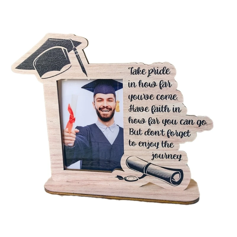 Graduation Gift Photo Frame for 2024 Class Word Sign Graduation Memory Picture Frame Centerpieces Frame