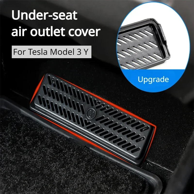 Under Seat Air Outlet Cover for Tesla Model 3 Y Austin Berlin Factory Edition Anti Dust Protection Air Outlet Mask Accessories