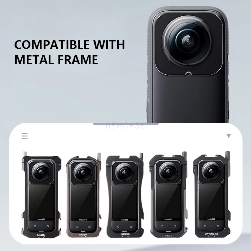Schutz linse für insta360 x3 optisch gehärtetes Glas Linsen schutz Doppel linse für insta360 x3 Linsen kappens chutz zubehör