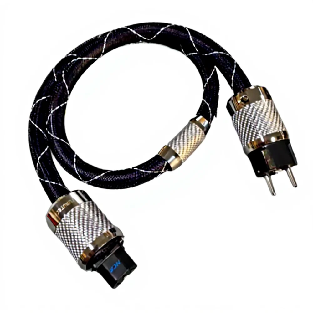 

HiFi Schuko Furutech Nanoflux-18 Кабель питания FI-E50 FI-50 (R) Plug Fever Аудиокабель OCC Родиевое углеродное волокно Вилка EU/US C15