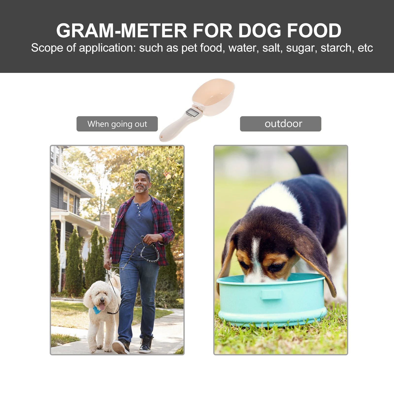 

1pc Digital Scale Spoon White Cat Head Design For Pet Food Butter Flour Tea Spices Measuring Electronic Kitchen Tool