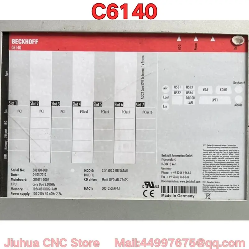 The function test of the second-hand C6140 industrial control machine requires negotiated prices Latest prices for August 2026