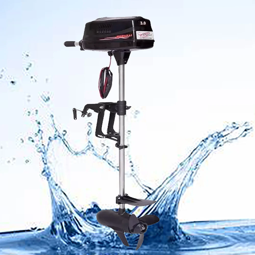 

Free Shipping New Arrival Hot Sale HANGKAI 3.0 Brushless Electric Outboard Motor with M800 24V 800W Output Fishing Boat Engine