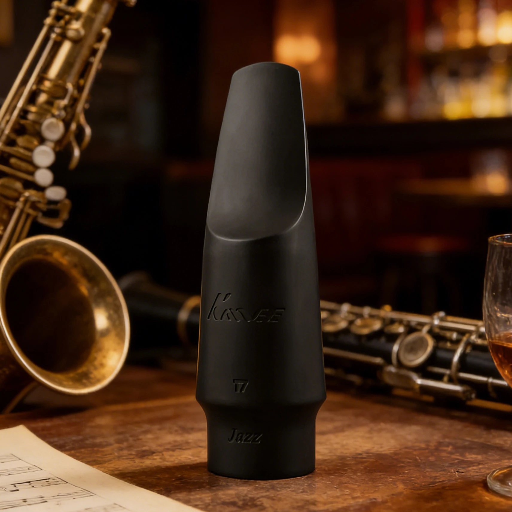 

KMEE KANEE Eb Alto Bb тенор-саксофон Pop Jazz мундштук из твердой резины