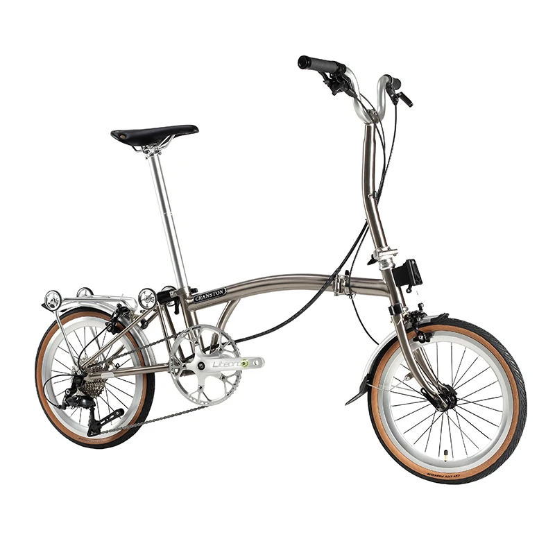 Easy to Fold 20inch Folding Bike Chrome-molybdenum Steel Frame 9 speed Disc Brake Aluminum Allloy Bicycle 349 Wheel