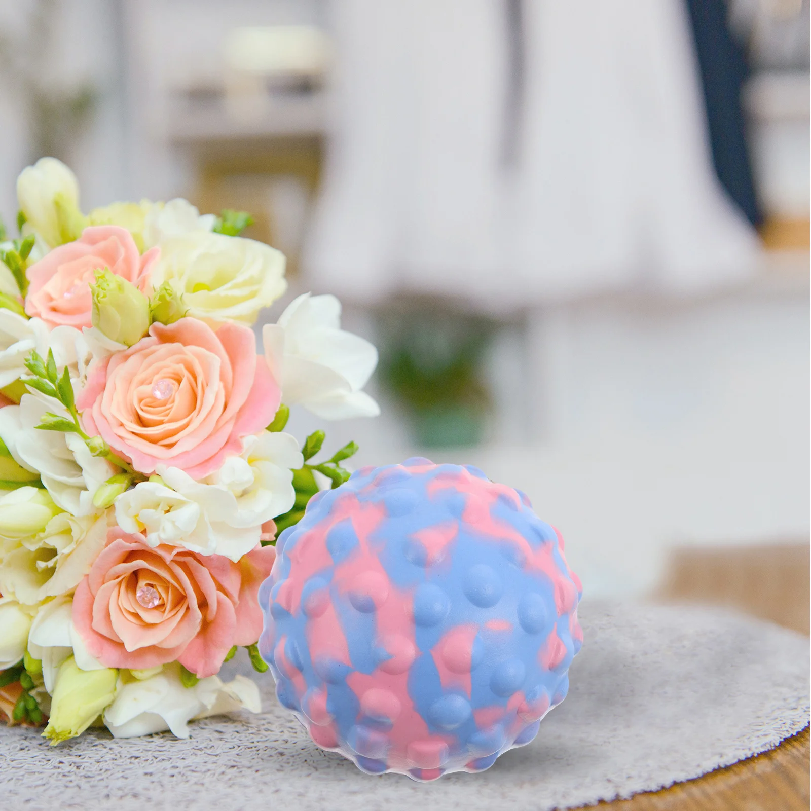 Многофункциональный массажный шарик 7 см для йоги и расширения фасциального времени, нацеливающий ноги, шею, спины, улучшенная кровообращение, стимуляция меридиана