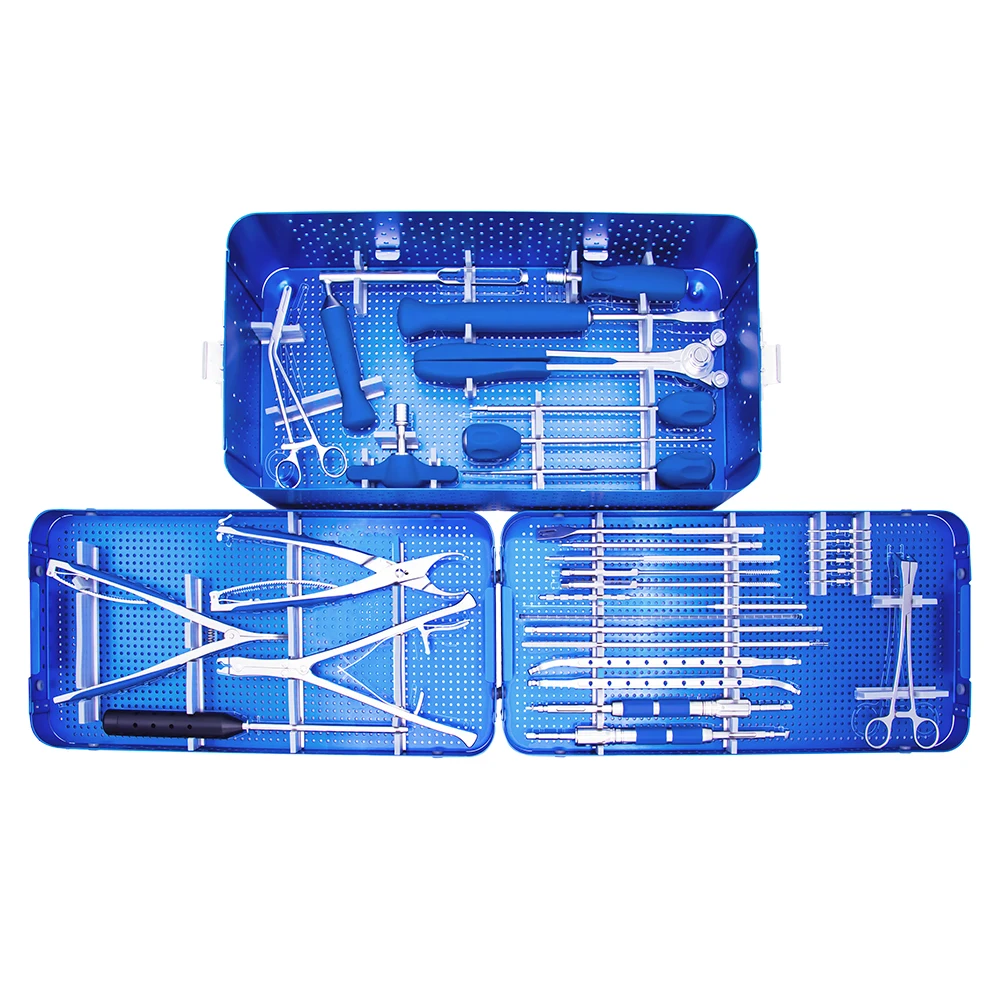 High qualified spinal 6.0mm spinal pedicle screw system instrument set