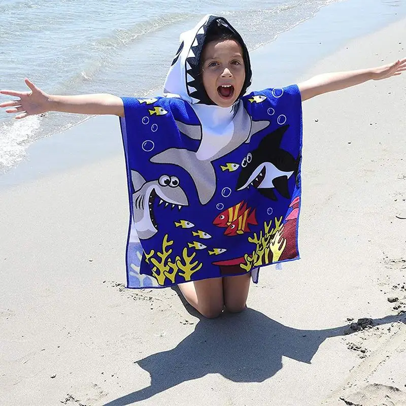 Children Hooded Cloak Beach Towel Kids Swimwear Bath Towel Robes For Boy  Girl Toddler Baby Cloak Cape Microfiber Cotton Bathrobe - AliExpress 1501