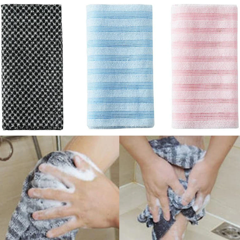 

Exfoliating Washcloth Body Back Scrubber For Shower Multi-Function Foam Bath Towel Women Men Soft Ultra-Long Exfoliating Towels