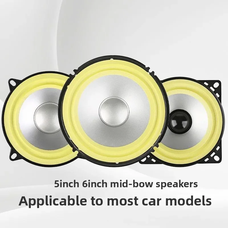 Good Car Audio Speaker 5 Inch 6 Inch Frequency Division Woofer Tweeter Car Truck Audio Modification Front Door Set/whole Car Set
