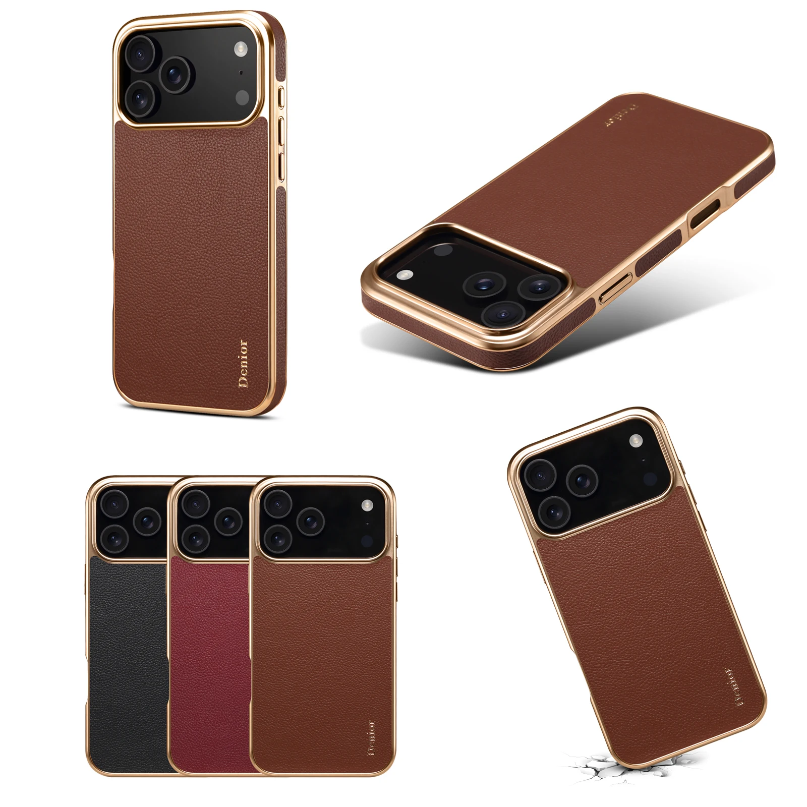 

Чехол для телефона из гальванической натуральной яловой кожи для Iphone 13, 14, 15, 16, 17 Pro Max Plus 17, задняя крышка с беспроводной зарядкой AiR