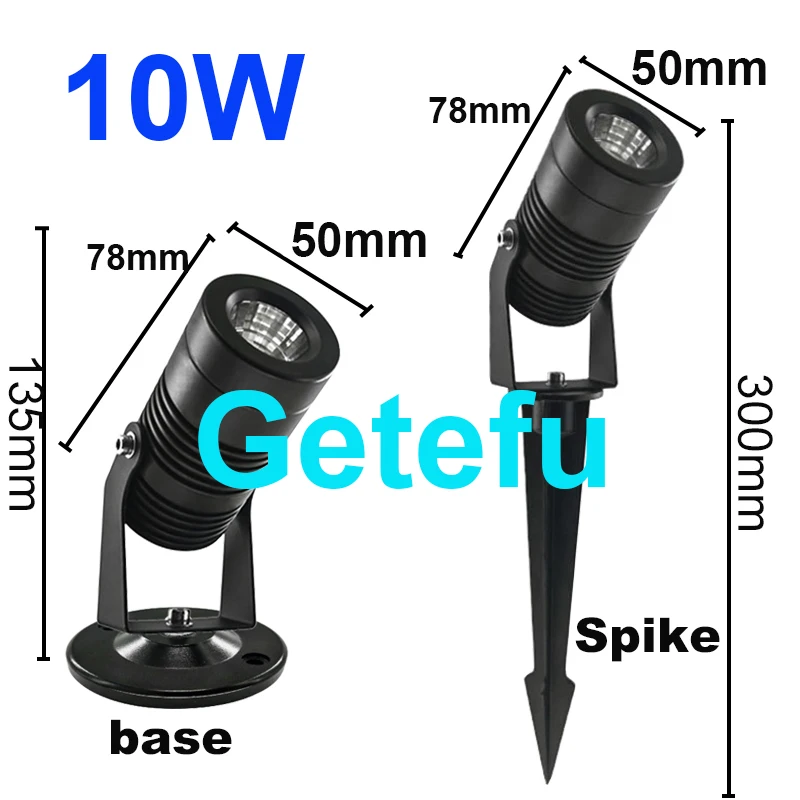 10PCS Neue Stil COB Garten Rasen Lampe 220V110V 12V Outdoor LED Spike Licht 7W 10W 12W Pfad Landschaft Wasserdichte Spot Lampen – Detail 12