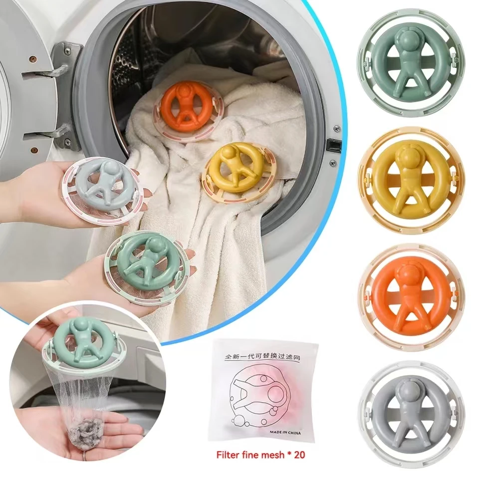 

Washing Machine Hair Filter Floating Pet Fur Lint Hair Removal Catcher Reusable Mesh Dirty Collection Pouch Cleaning Balls