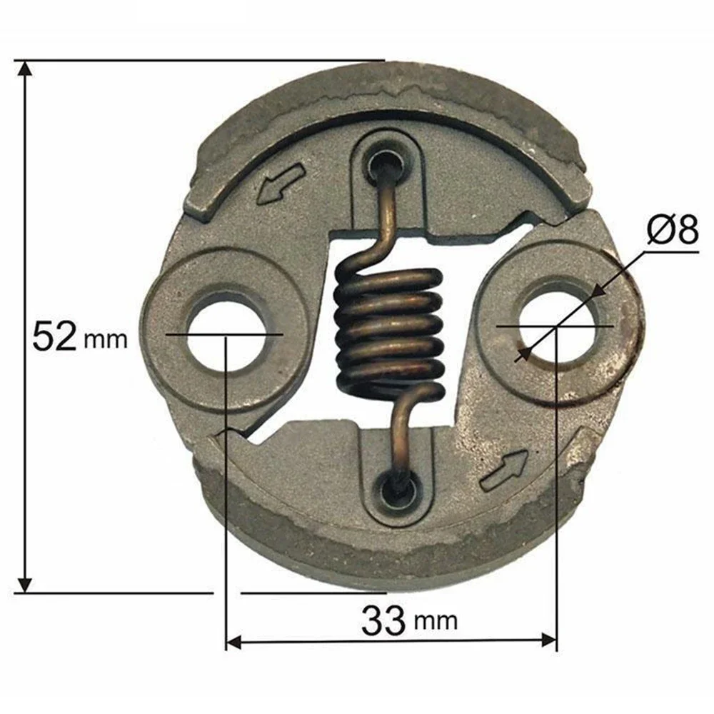 Clutch Assembly For Various Gasoline Brush Cutters Engine 43CC 49CC 52CC Trimmer Engine Motor Clutch Accessries