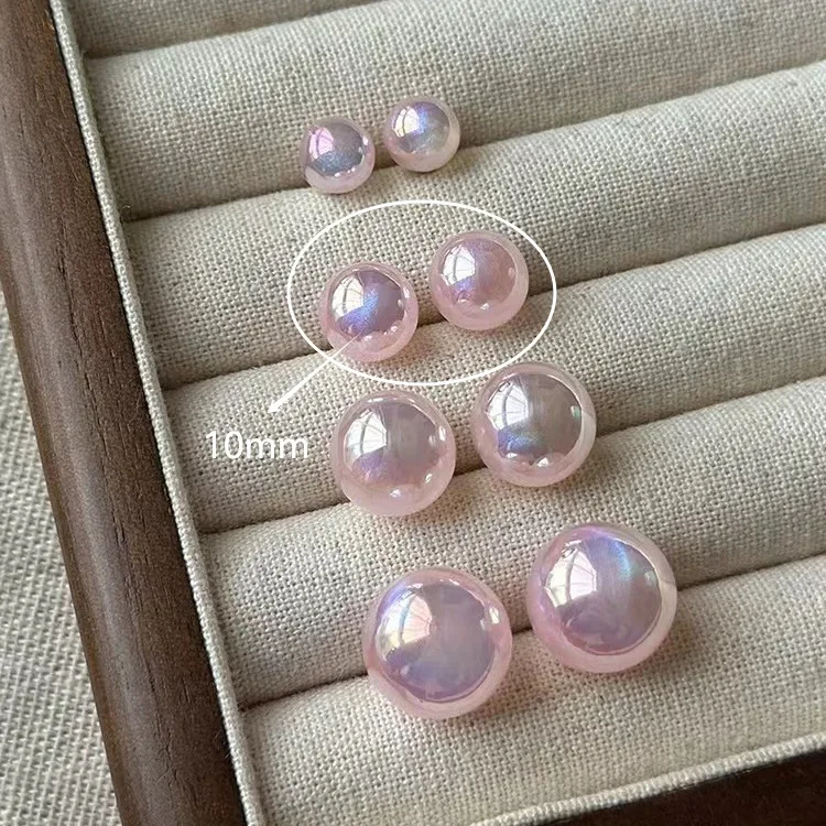 Brincos de pérola presente para ela s925 prata rosa brilho pérola brincos elegante minimalista uso diário joias femininas