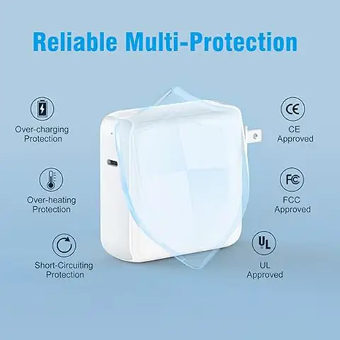 Power Adapter For Macbook Air Pro 45W 60W 85W Magsaf*3 2 1 Magnetic Charger A1466 Compatible with Macbook chargers Type c PD 96W