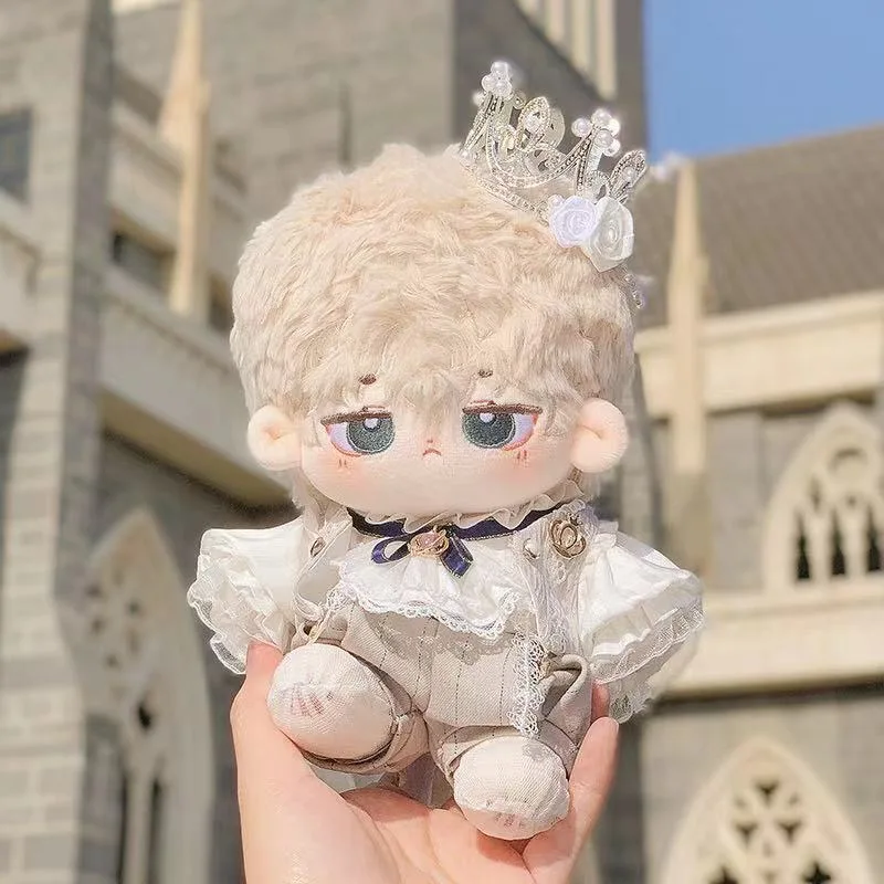 Cool Cosplay Clothes Crown for 20cm Cotton Boy Doll Prince Dress Up Figures Clothing Set Kids Birthday Toys Gift