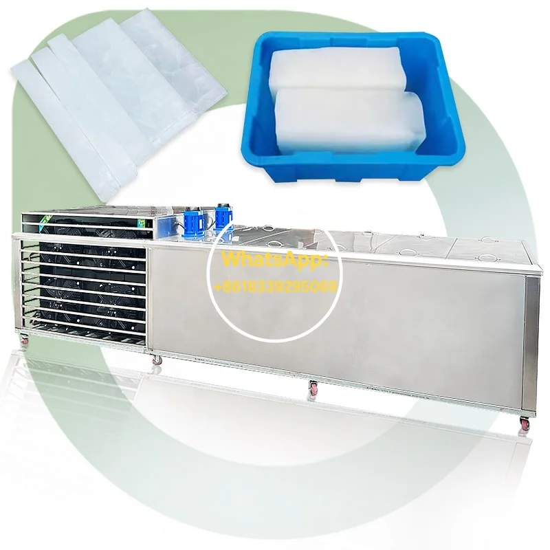 ماكينة صنع مكعبات الثلج الصناعية الأوتوماتيكية من الفولاذ المقاوم للصدأ ماكينة تصنيع مكعبات الثلج المخصصة لمطعم المعدات التجارية #1