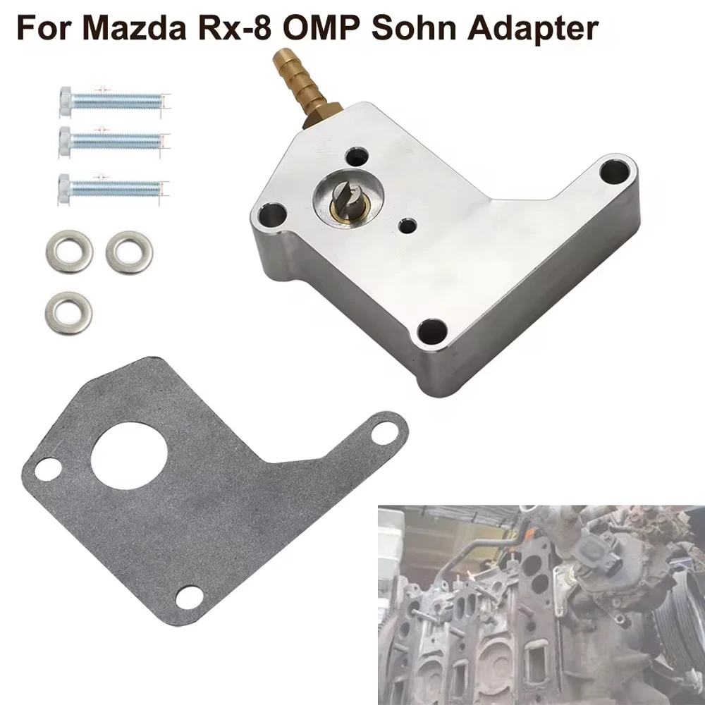 Kit de adaptador de medición de aceite para coche, accesorio con perno y junta para Mazda Rx-8 OMP Sohn