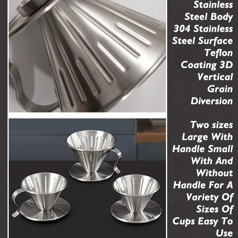 Coffee Filter Stainless Steel 304 Coffee Set Filter Cup Funnel Drip Drew barrymore Cop coffee Turkish coffee pot Portable coffee