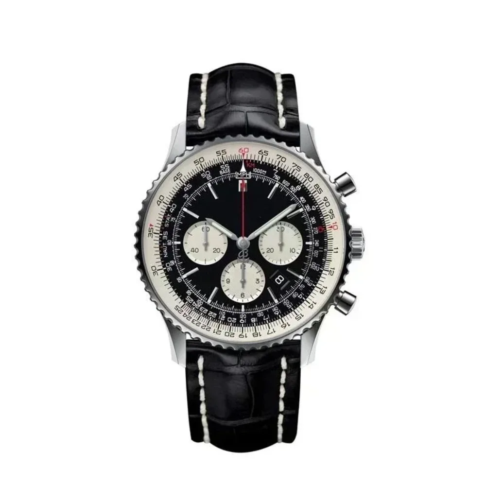 Picture 6: 2025vipCustomized Quartz Watch Stainless Steel Silver Rose Gold Black Brown Leather Sapphire for Men Chronograph Watches