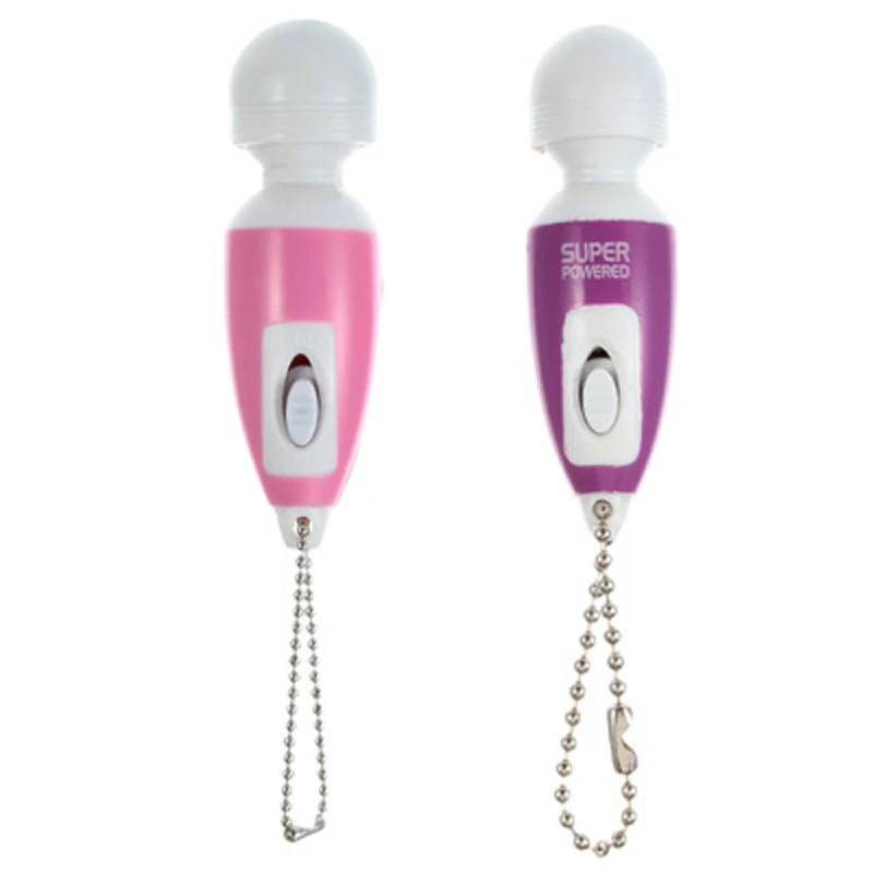 Llavero Mini AV vibrador masajeador de varita mágica para mujeres, estimulador de clítoris, bala vibradora, Juguetes sexuales, productos para adultos