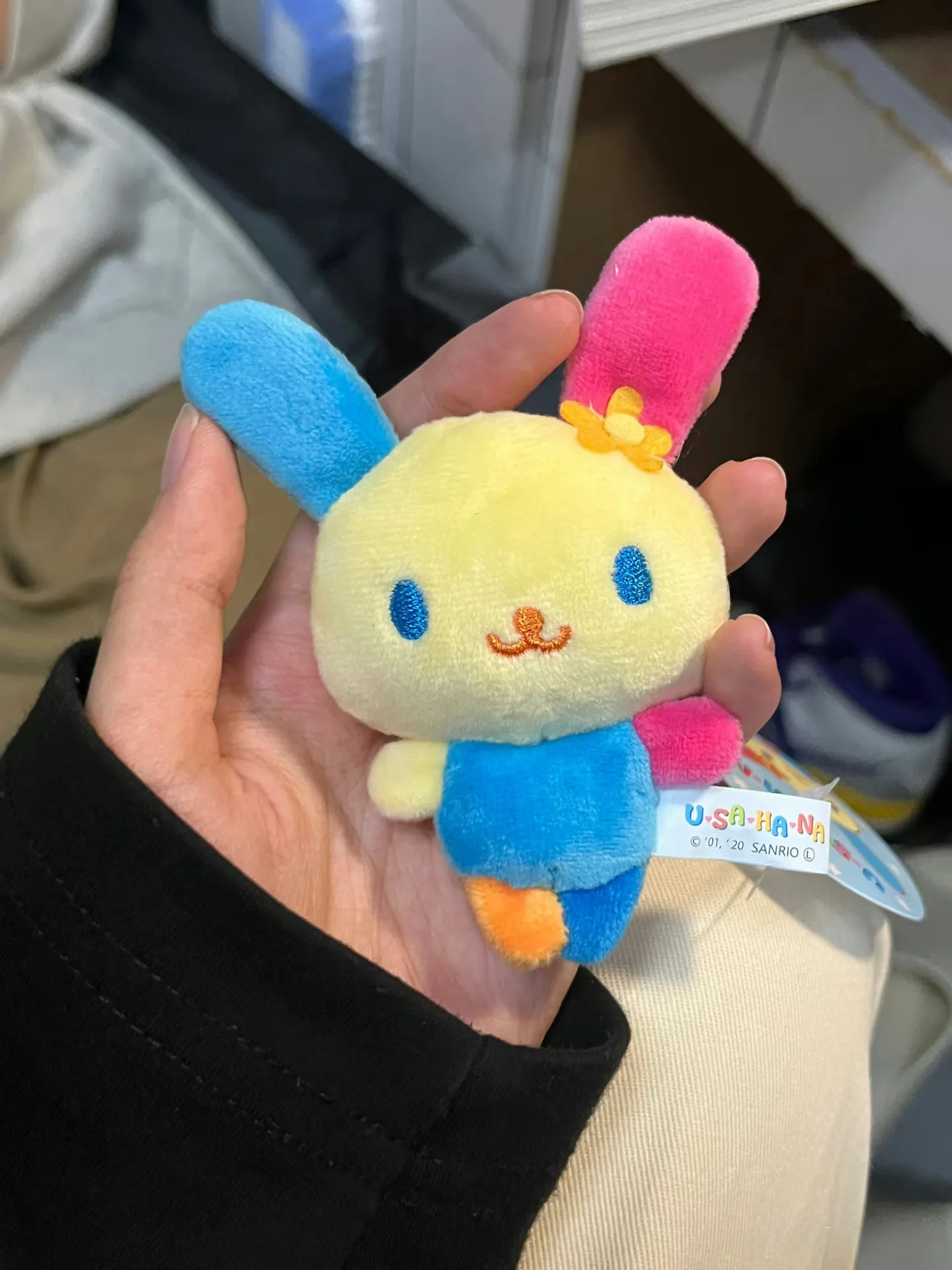 

Мультяшный цветок кролик кукла кулон милый японский цветок кролик кукла рюкзак украшения девушка сердце пара брелок подарок