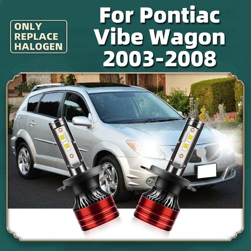 

2x CSP 120W H4 Led Headlights Car Auto Lamps 16000LM 12V Turbo Bulbs White For Pontiac Vibe Wagon 2003 2004 2005 2006 2007 2008