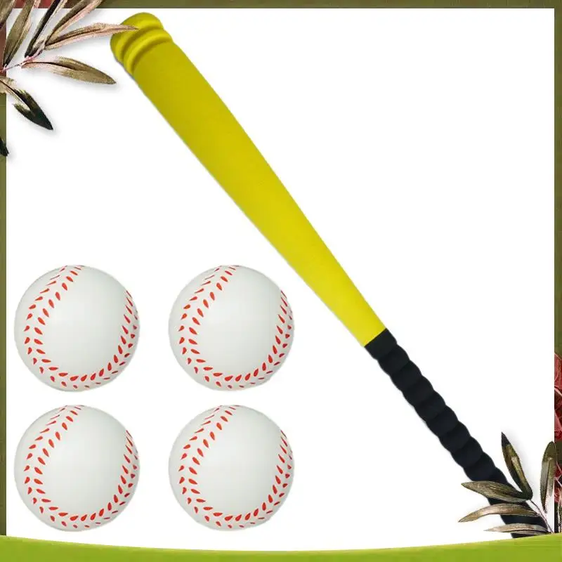 

A08P-Kids Baseball Bat And Ball Set Plastic Baseball Game Sport Playing Baseball Playing Set Sports For Outdoor Backyard