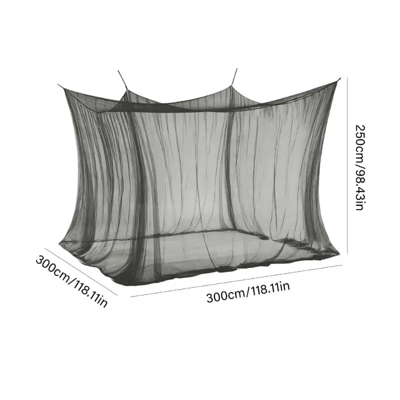 3x5x2.5M Outdoor Large Insect Net Single Opening For Camping Yard Hanging Design Durable Polyester Screen D2RD