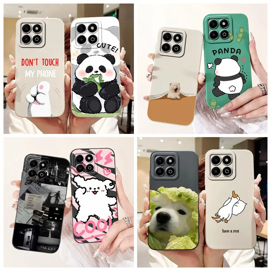 For Honor X6b Case JDY-LX1 Cute Panda Cartoon Cover Shockproof Phone Case For Honor X6a X 6b HonorX6a HonorX6b Soft Fundas Coque