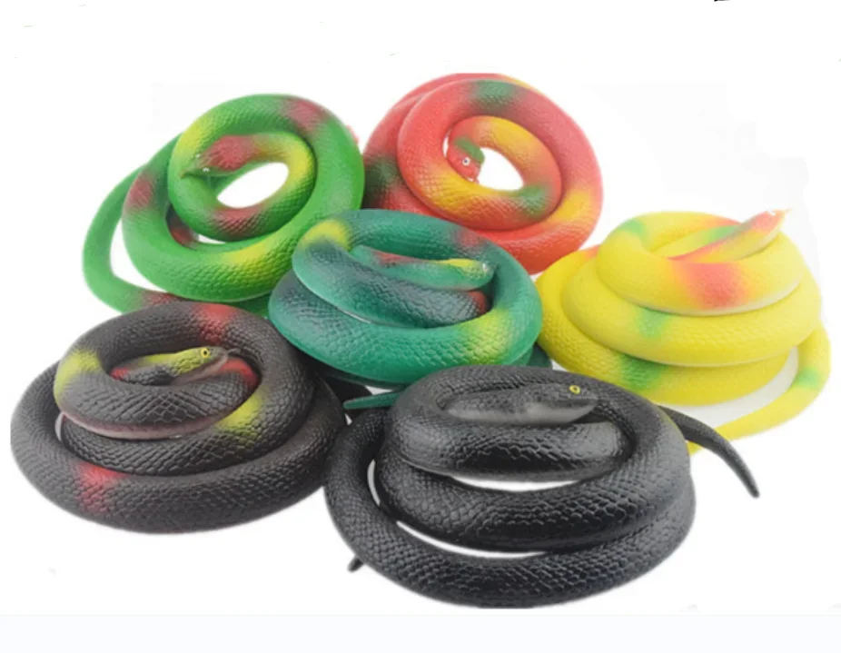 

130cm Novelty Halloween Gift Fake Snake Tricky Funny Spoof Toys Simulation Soft Scary Horror Toy For Party Event gag gifts