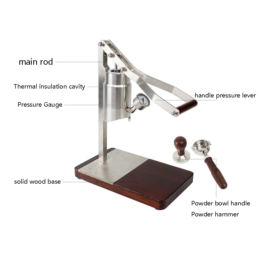 Zxs-espresso-2 macchina da caffè tipo carrello macchina per caffè espresso semiautomatica macchina da caffè manuale commerciale portatile 1-16bar 100