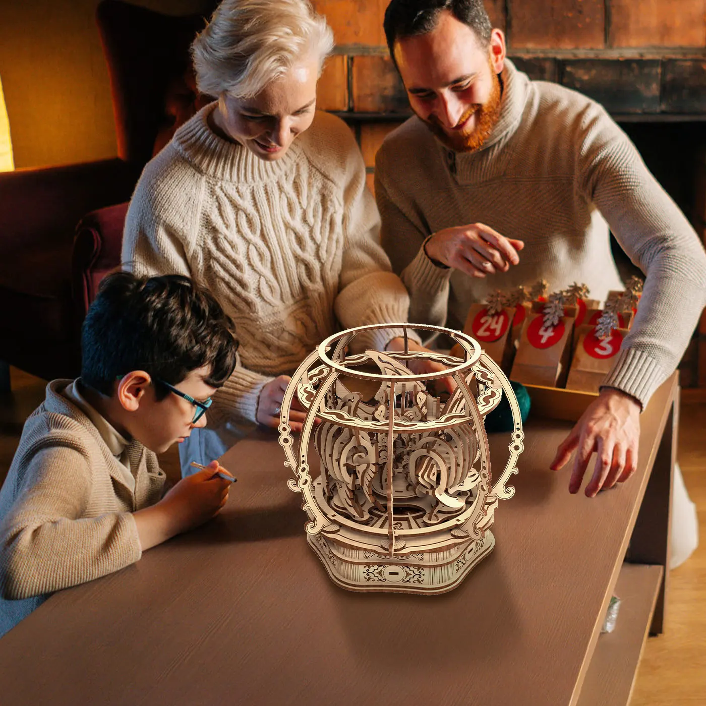 

Модные игрушки-пазлы из дуба в форме оазиса