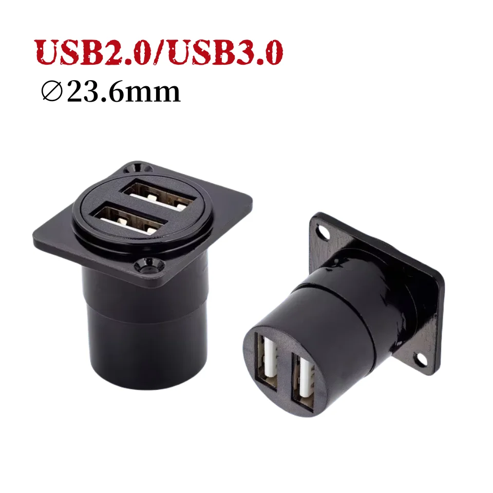 1PC  D-type 2.0/3.0 module socket USB data installation dual-connection panel cabinet network module