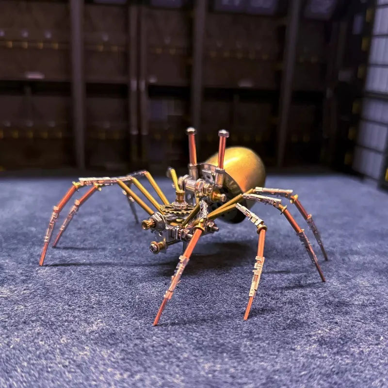 Everbright Store 2026 New Mechanical Insect Spider Metal Assembling Toy Model Creative Handmade DIY Ornament Holiday Gift