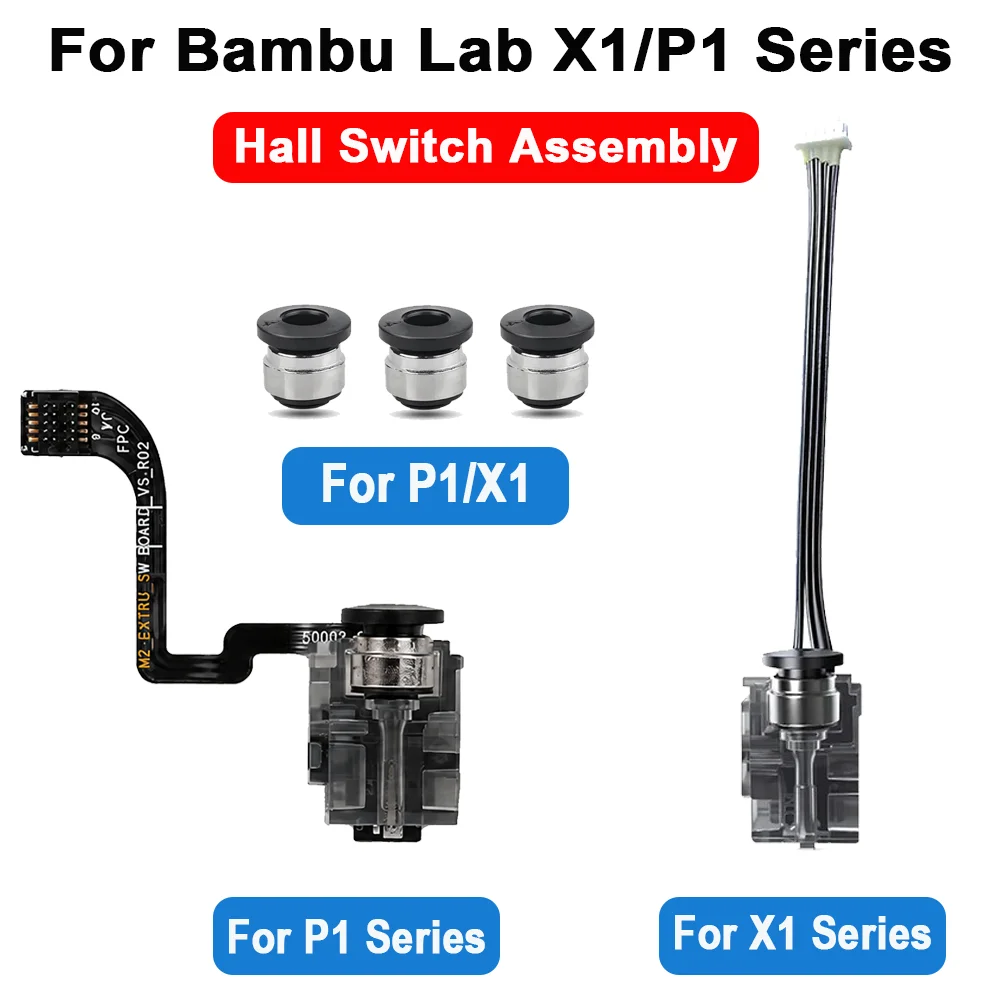 Extruder Filament Sensor Hall Switch Board For Bambu Lab P1P P1S X1 X1C P1 Series Original Replacement 3D Printer Accessories