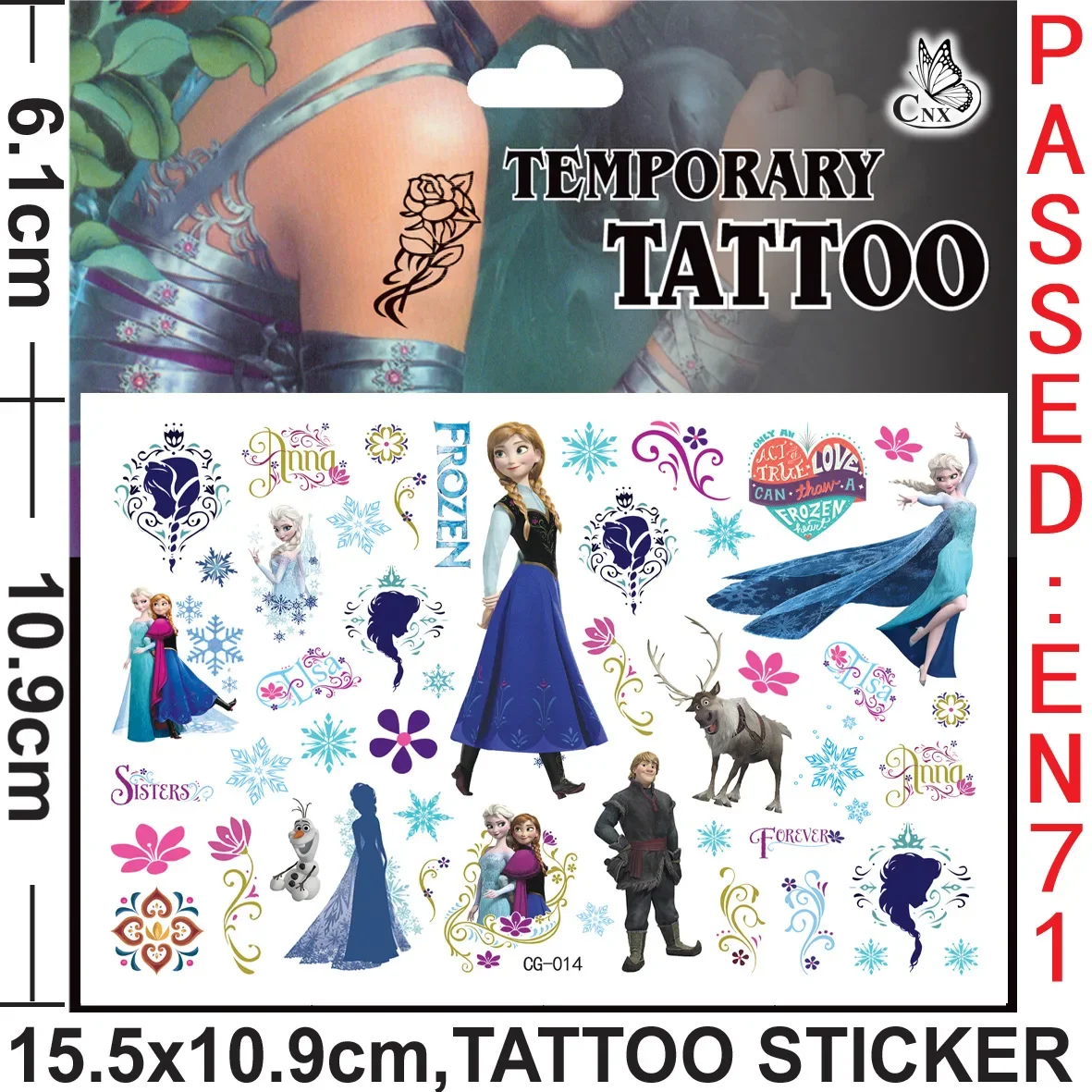 Disney Frozen Tattoo Stickers Disney Princess Sofia Unicorn Frozen Action Figure Cars Cartoon Sticker Kids Girls Birthday Gift