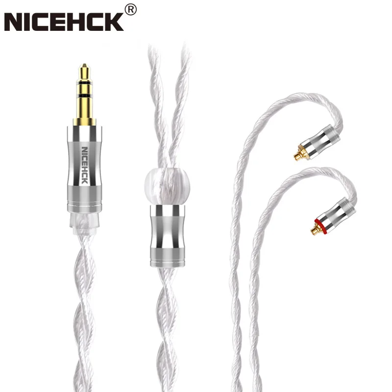 

NiceHCK WhiteCrane Upgrade Cable 4 Core Silver Plated Furukawa Copper Litz Cable 3.5mm/2.5mm/4.4mm MMCX/0.78 2Pin for NX7 MK3