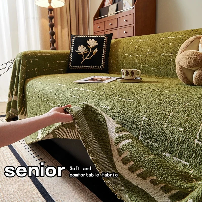 Thicken Sofa Covers Nordic Solid Color Anti-slip Couch Protector Slipcover Chair Blanket for Living Room Decor Accessories