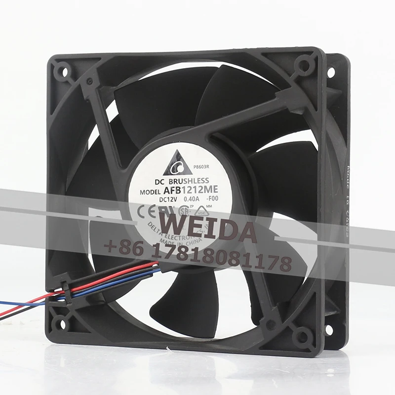Delta DC12V 0.40A 2300RPM 12038 AFB1212ME cooling fan 120x120x38MM 12CM Projector ball silent chassis Large air volume