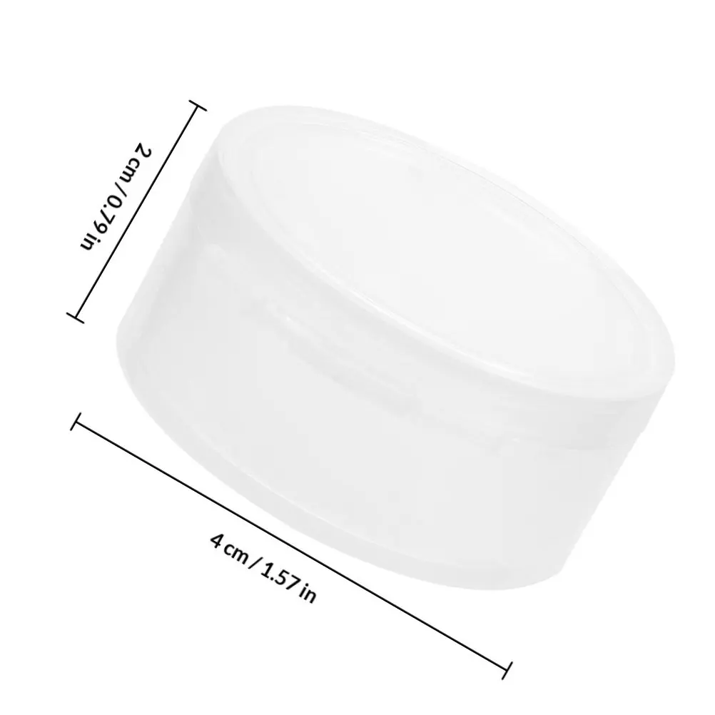 15Pcs Transparent Round Plastic Storage Box for Ear Plugs Case Small Clear Jewelry Organizer Tiny Accessories Carry