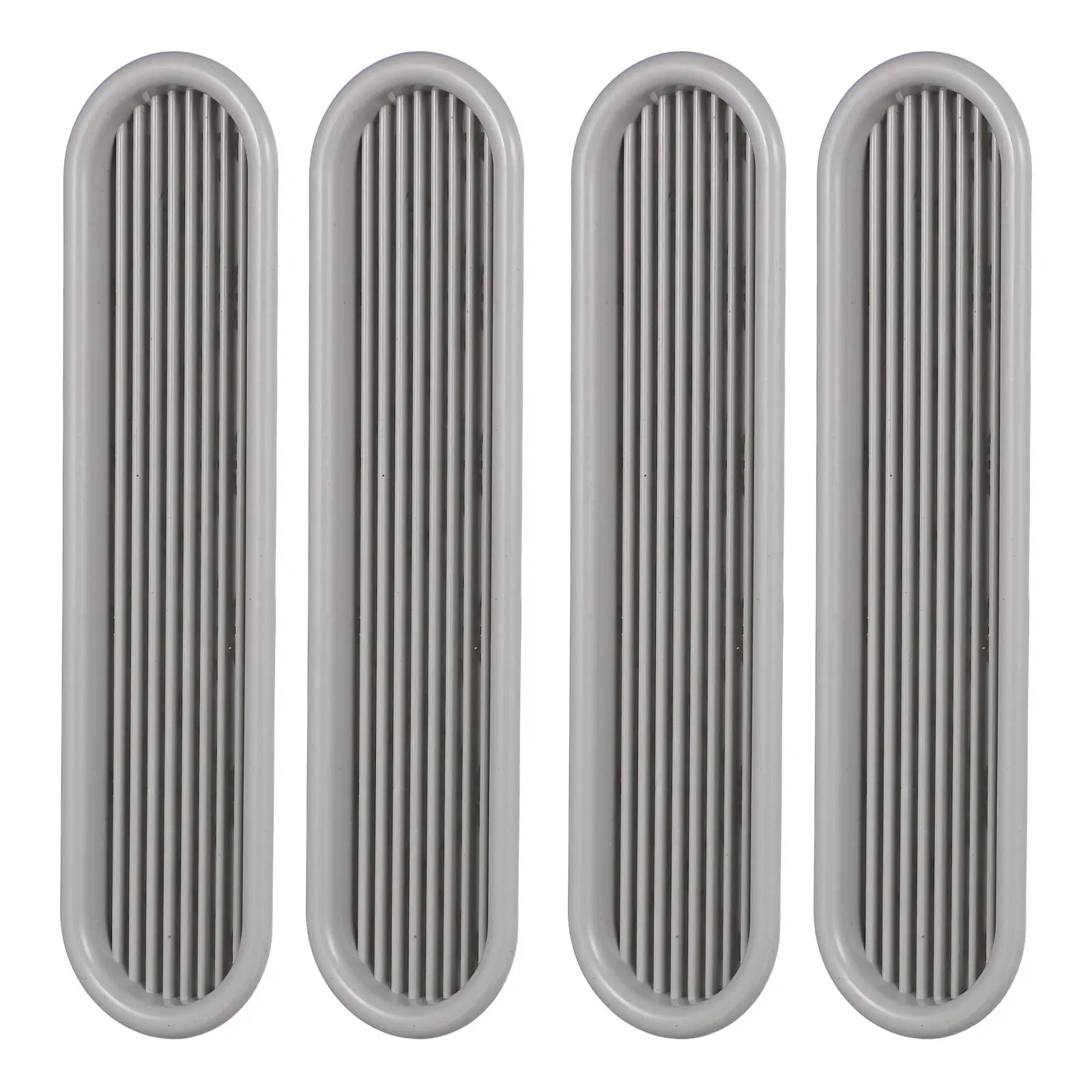 4Pcs Plastic Wardrobe Vent Cover Mesh Flat Modern Design Air Flow Ventilation Cabinet Air Diffuser Cover Shoe Cabinet Grill