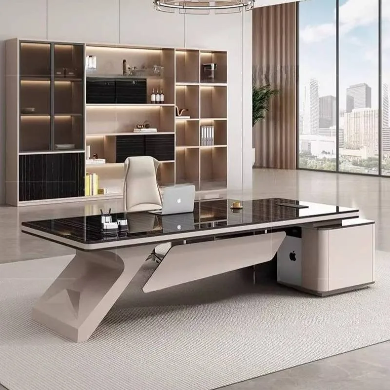 Quiet Sedentary Office Desk Comfortable Enjoy Reception Home Office Desk Ergonomic Bureaux Scrivania Da Ufficio Furniture