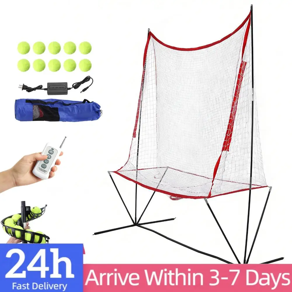 

Легкая портативная машина для подачи теннисных мячей с 5 регулируемыми углами и скоростью до 30 миль/ч для тренировок начинающих и опытных игроков.